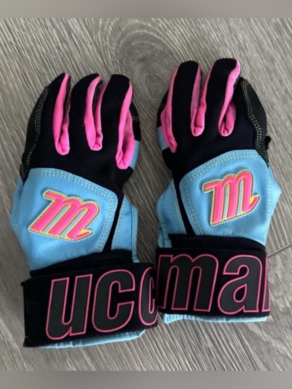 Youth Kids Boys Marucci Full Wrap Batting Gloves Kids Size YM medium